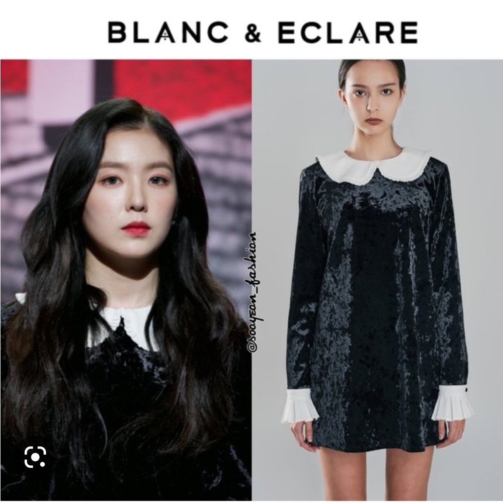 Blanc Eclare Anna Velvet Dress